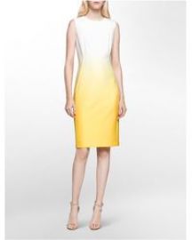 Calvin Klein  Ombre Starburst Sheath Dress at Amazon